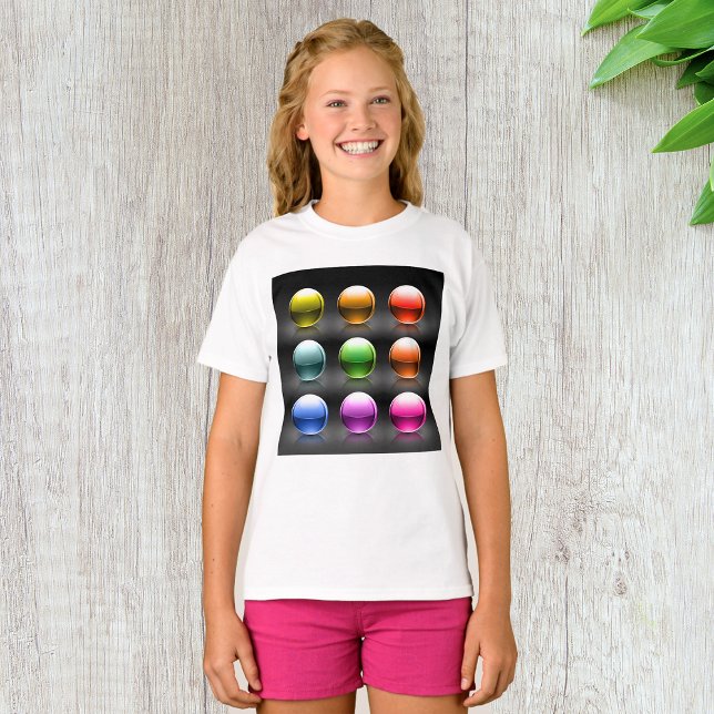 Glossy Colourful Sphere Icons Abstract Balls  T-Shirt (Creator Uploaded)