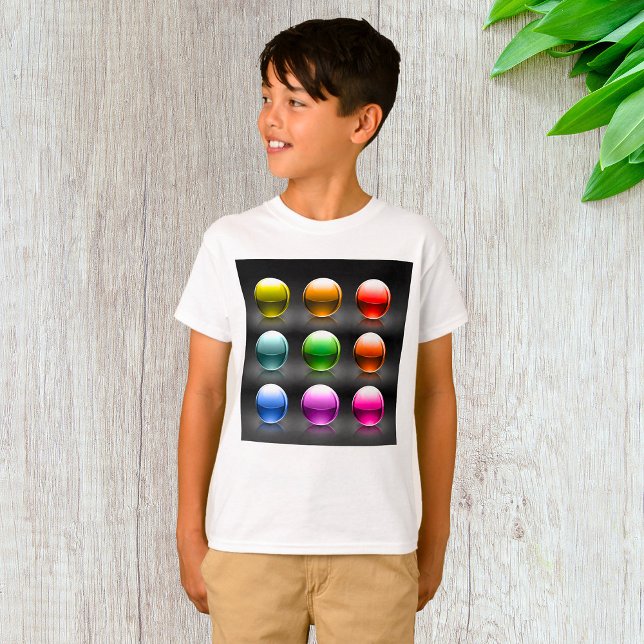 Glossy Colourful Sphere Icons Abstract Balls  T-Shirt (Creator Uploaded)