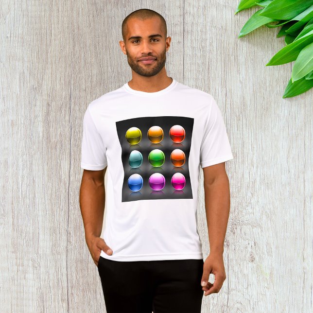Glossy Colourful Sphere Icons Abstract Balls  T-Shirt (Creator Uploaded)