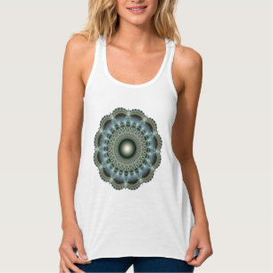Glossy fractal ornament singlet