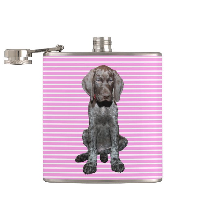 Glossy Grizzly in Pink Hip Flask (Opened)