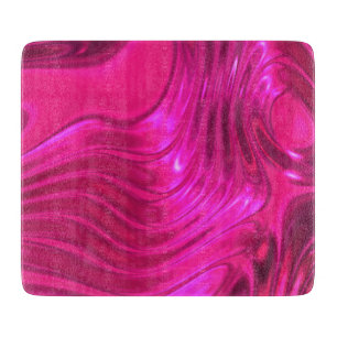 Glossy Hollywood Cerise Super Pink Cutting Board