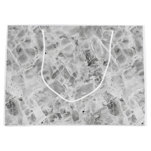 Glossy Large Opulent Marble Whirl Gift Bag