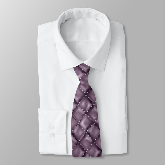 Glossy Leather Texture Tie (Tied)
