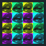 Glossy Lips Pop Art Posters<br><div class="desc">Shiny and Loud</div>