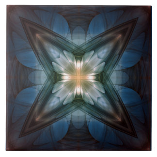Glossy magical cross pattern tile