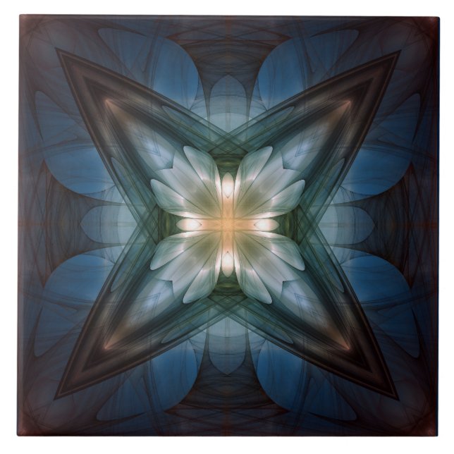 Glossy magical cross pattern tile (Front)