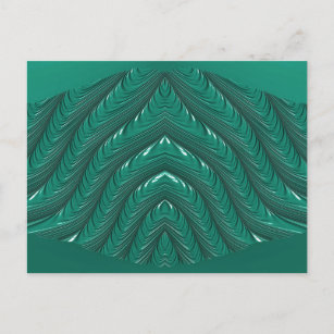 Glossy Postcard 3D Green Zany