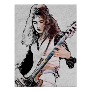 Glossy poster of John Deacon