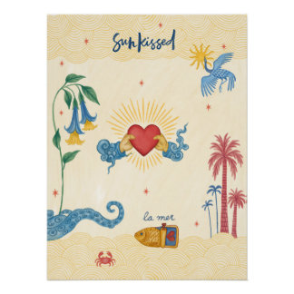 Glossy Poster Sun Kissed – Mystical Art Print for