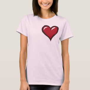 Glossy red heart T-Shirt