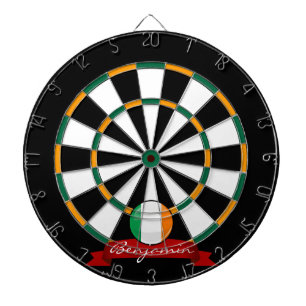 Glossy Round Irish Flag Dartboard