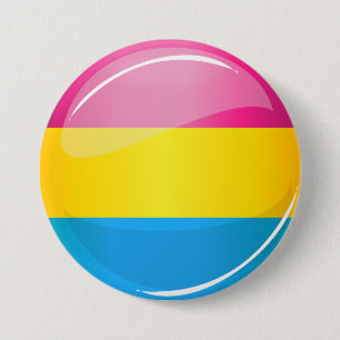 Glossy Round Pansexual Pride Flag 7.5 Cm Round Badge