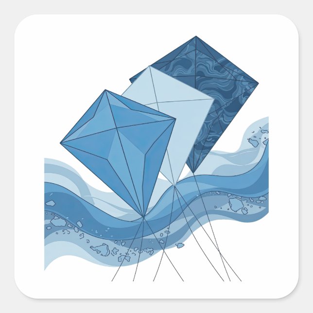 Glossy Silver WATERFALL Sticker Graphic (Front)