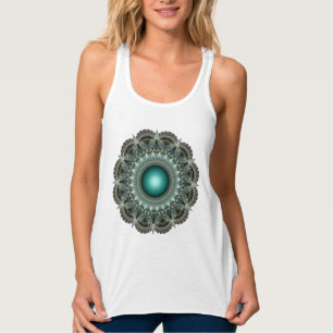 Glossy star ornament singlet