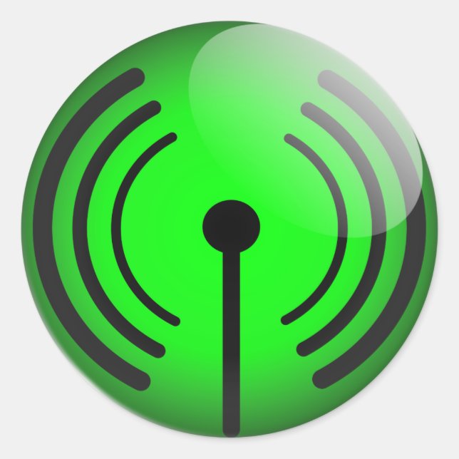 Glossy wifi sticker (Front)