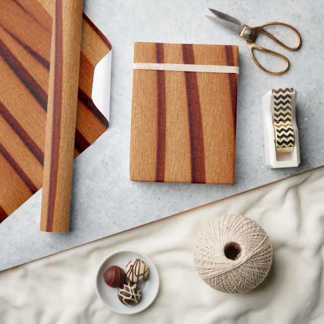 Glossy Wrapping Paper Burnt Rustic Orange (Crafts)