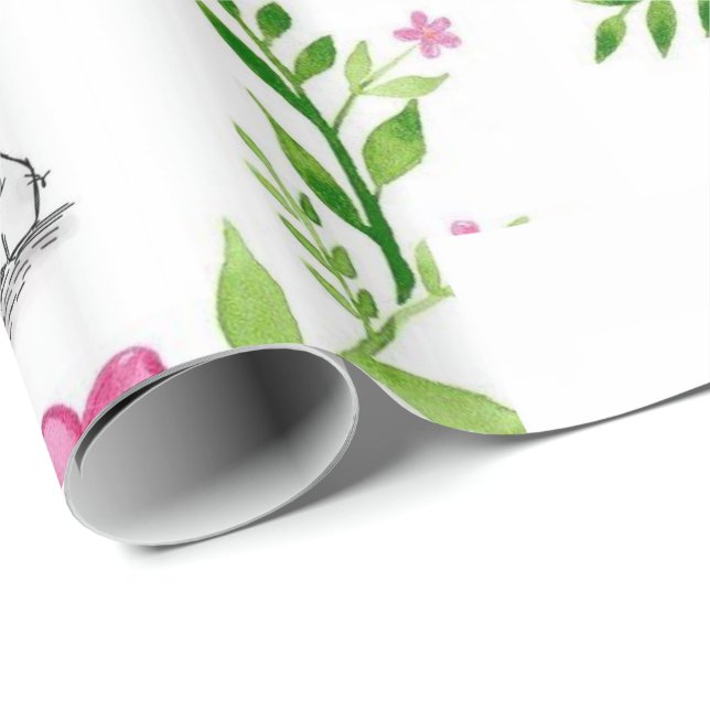 Glossy Wrapping Paper Elephant (Roll Corner)