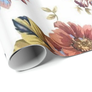 Glossy Wrapping Paper Floral
