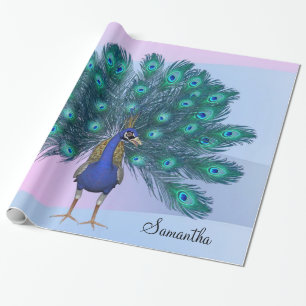 Glossy Wrapping Paper, Peacock Paper