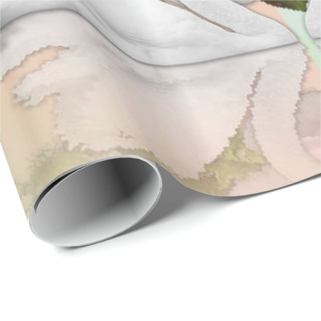 Glossy Wrapping Paper Teddy Bear Angel (Roll Corner)