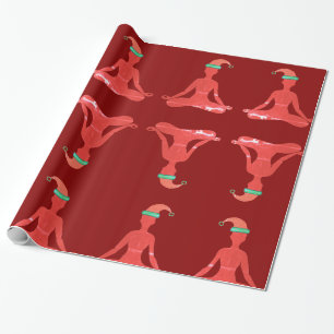 Glossy Wrapping Paper Yoga New year
