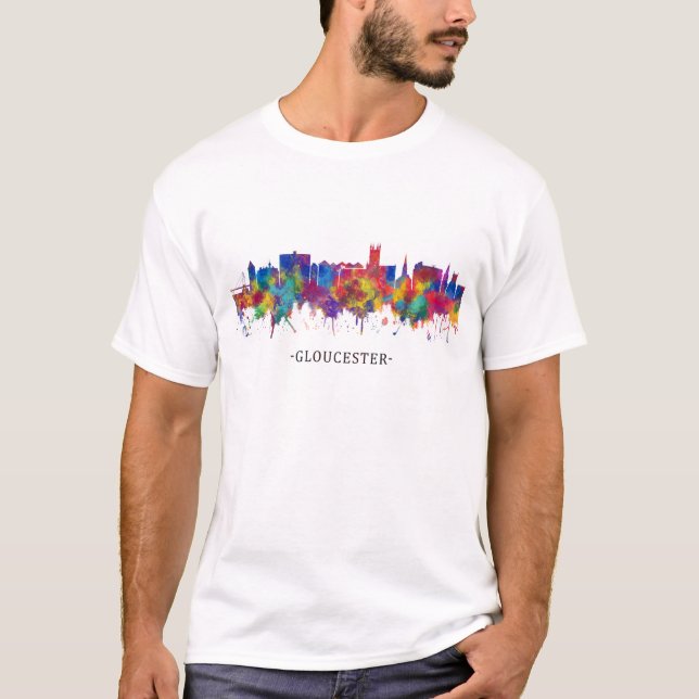 Gloucester England skyline T-Shirt (Front)