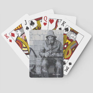 Gloucester Fisherman Mending His Nets Playing Cards