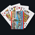 Gloucester MA Greetings Playing Cards<br><div class="desc">Wonderful vintage postcard of Gloucester,  Massachusetts repurposed!</div>