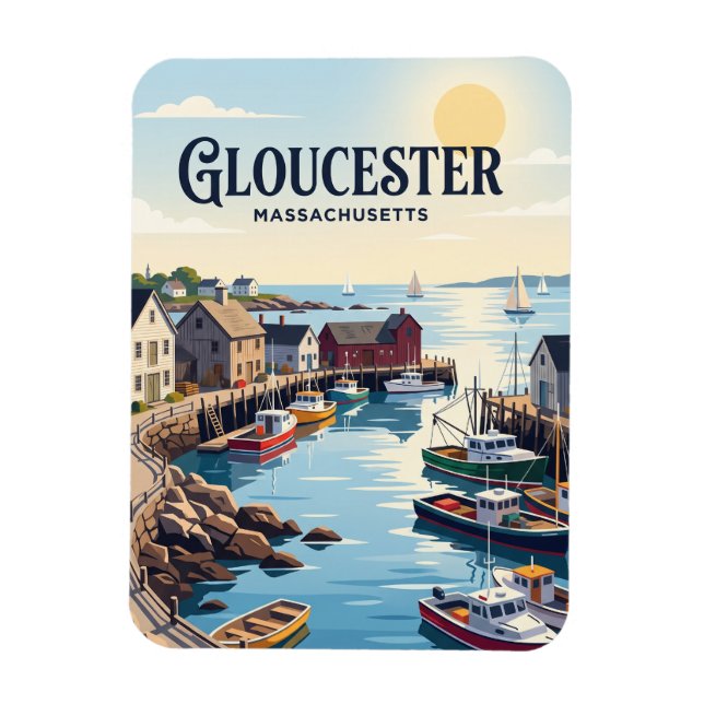 Gloucester, Massachusetts Magnet (Vertical)