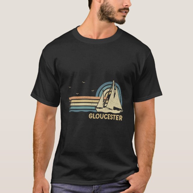 Gloucester Massachusetts Sailing Vacation Boating  T-Shirt (Front)