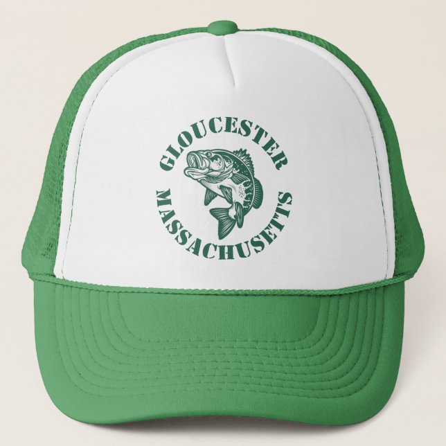 Gloucester,Massachusetts Trucker Hat (Front)