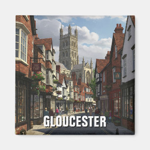 Gloucestershire England Travel Cathedral Magnet