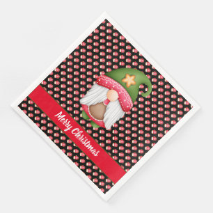 Glove Gnome Customise Colour and Text Napkin