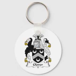 Glover Family Crest Key Ring