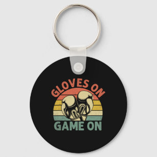 Gloves On Game On Boxer Sports Strength Gym Athlet Key Ring