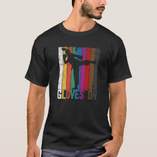 Gloves On Kickboxing Grading Belts Colours Martial T-Shirt