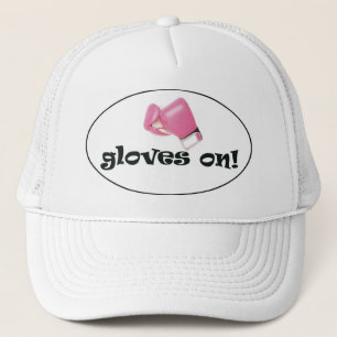 Gloves On! Pastel Pink Boxing Gloves Trucker Hat