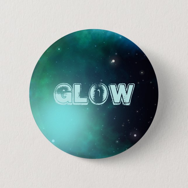 Glow 6 Cm Round Badge (Front)
