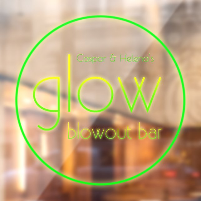 Glow Blowout Bar Add Your Name Neon Green (Sheet 2)