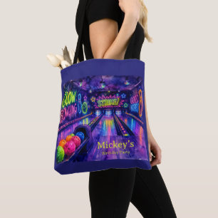 Glow Bowling Teen Birthday Party  Tote Bag