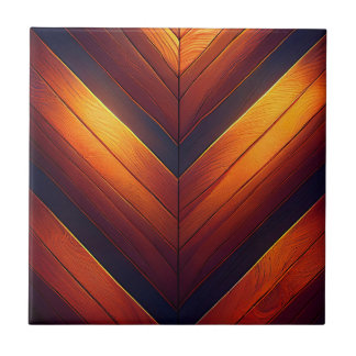 Glow Chevron Number Five Tile