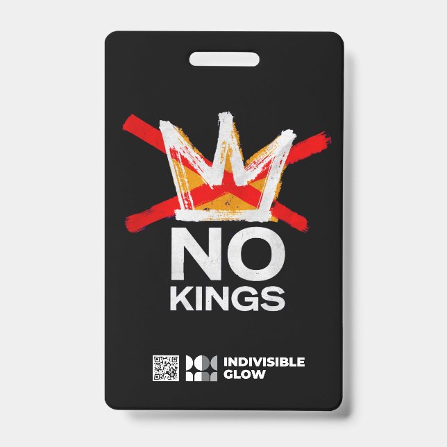 GLOW DEMOCRACY INFO CARD  ID BADGE (Front)