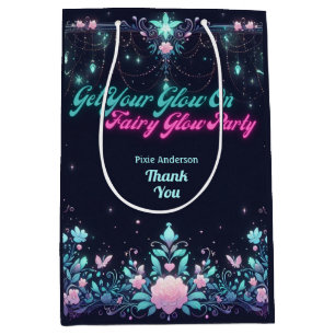 Glow Fairy Party Theme - Fairytale After Dark Medium Gift Bag