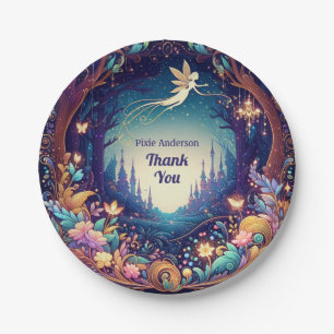 Glow Fairy Party Theme - Fairytale After Dark Paper Plate