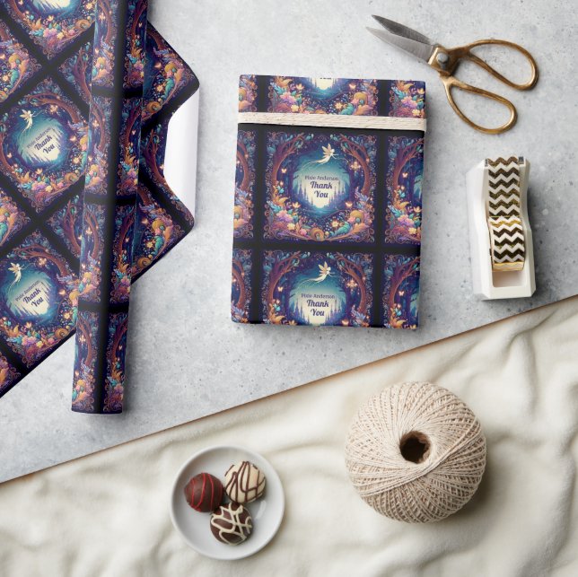 Glow Fairy Party Theme - Fairytale After Dark Wrapping Paper (Crafts)