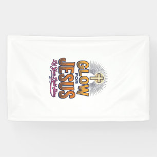 Glow for Jesus Let Your Light Shine Christian Desi Banner