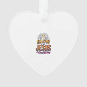 Glow for Jesus Let Your Light Shine Christian Desi Ornament