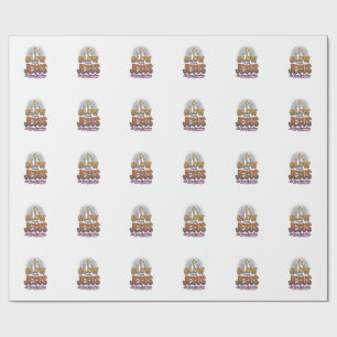 Glow for Jesus Let Your Light Shine Christian Desi Wrapping Paper