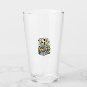 Glow For Jesus Vintage Christian Cross Shirt Glass